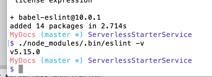 How To Build a Serverless React.js Application with AWS Lambda, API Gateway, & DynamoDB - Part 1 3 ESLintInstalled