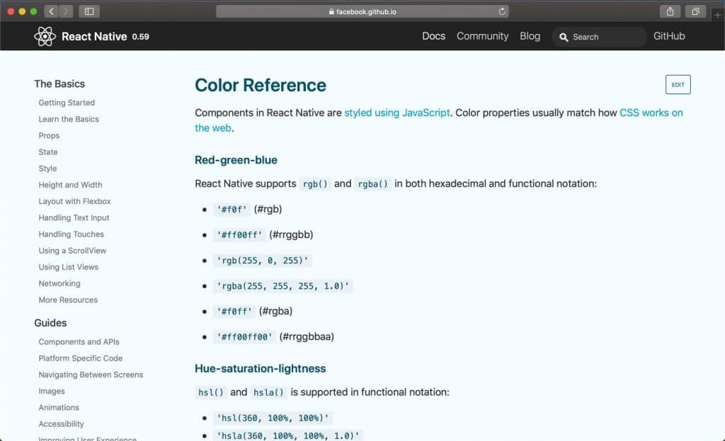 Exploring React Native 3 codereference